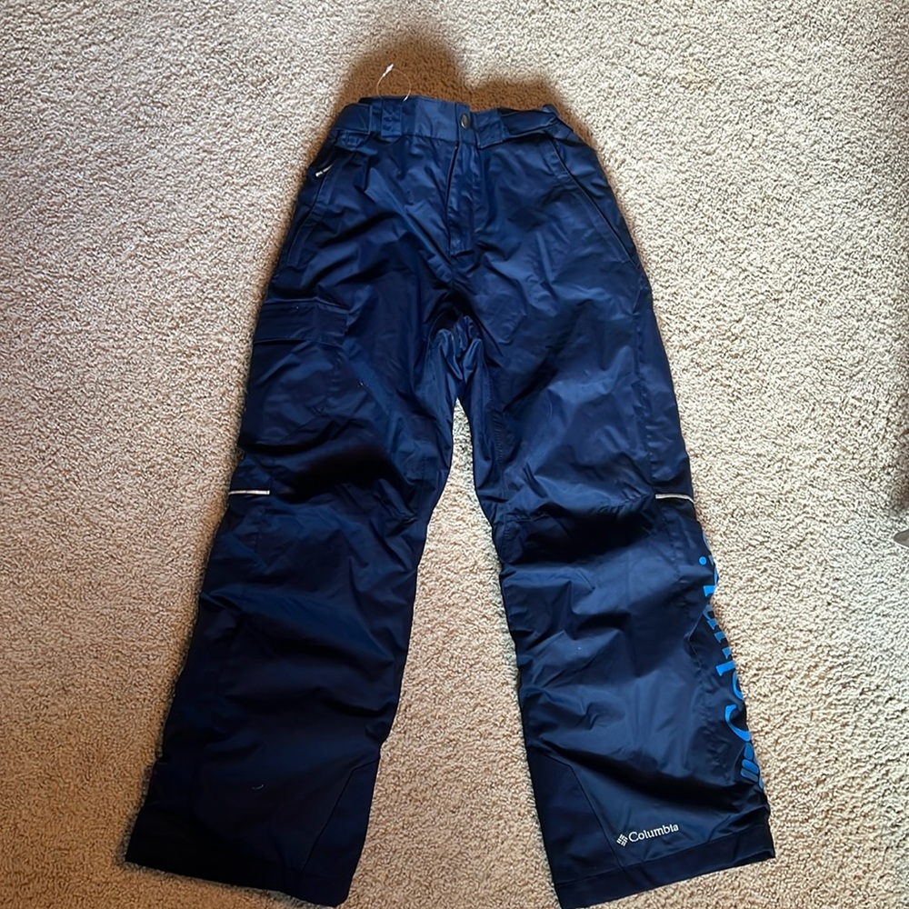 Columbia Navy Blue Bugaboo Snow pants size 10-12 New without tags
